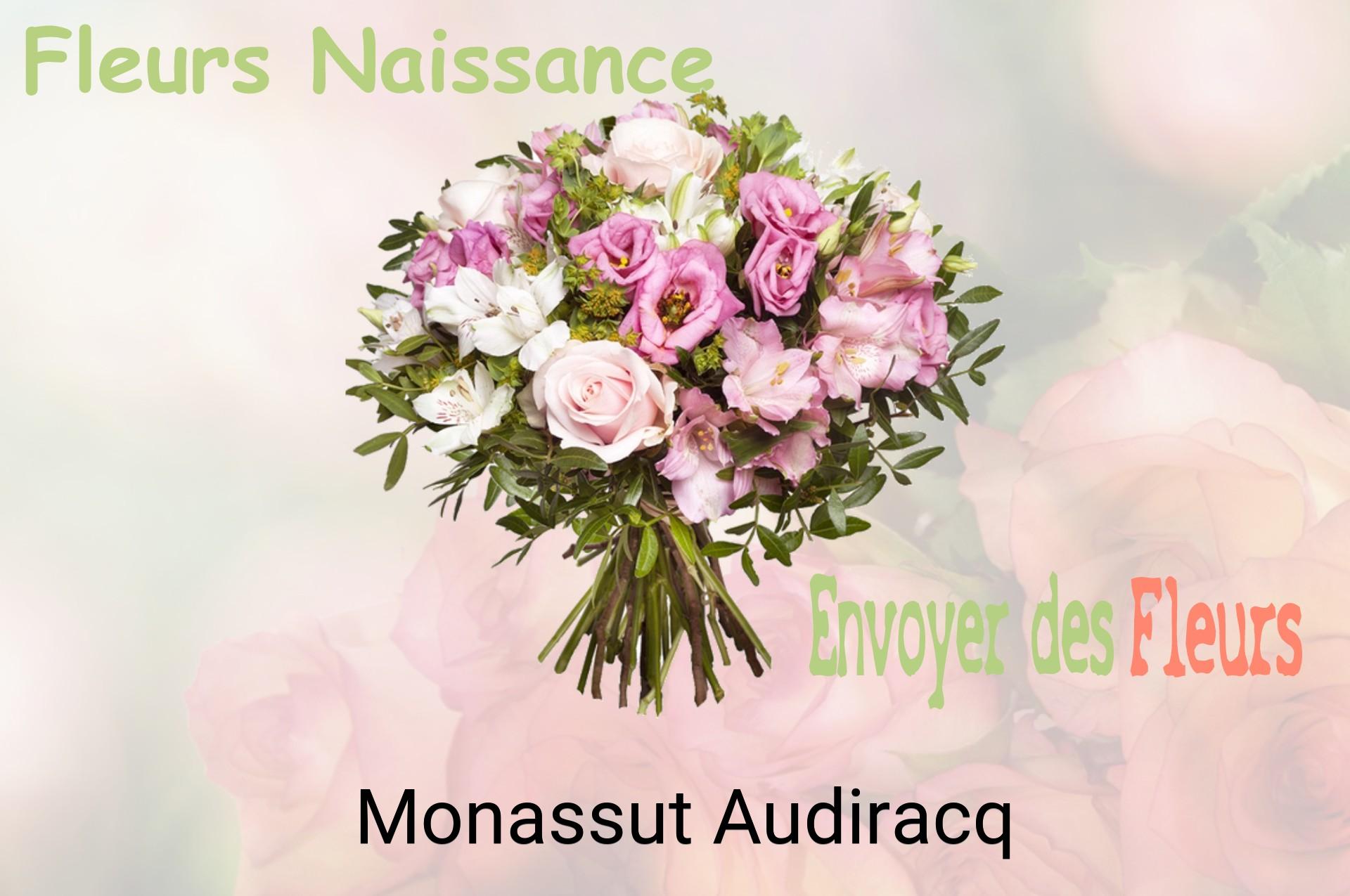 Bouquet de fleurs de naissance livré à Monassut-Audiracq